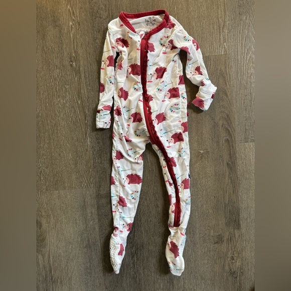 KicKee Pants Print Classic Ruffle Coverall with Zipper - Picture 2 of 6